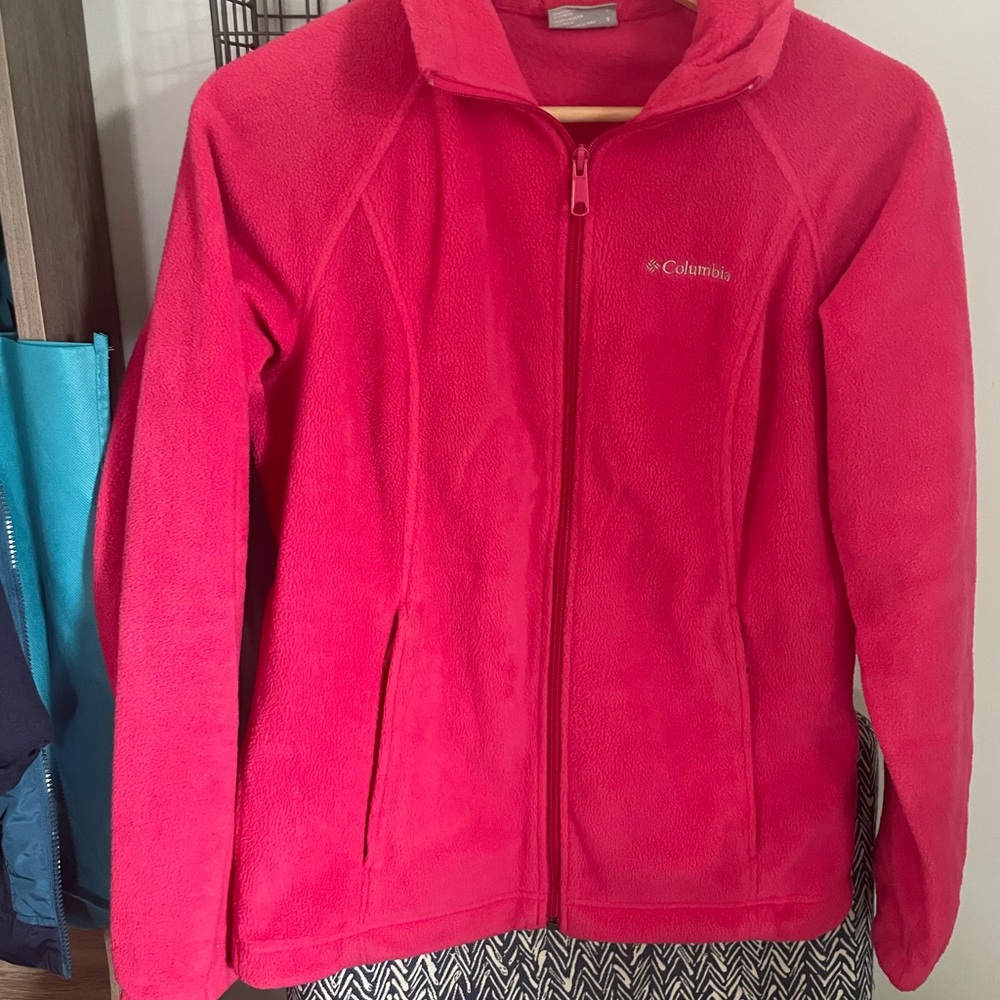 Small Hot Pink Columbia Fleece
